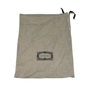 GUCCI Black Logo Dust Bag 100% Authentic